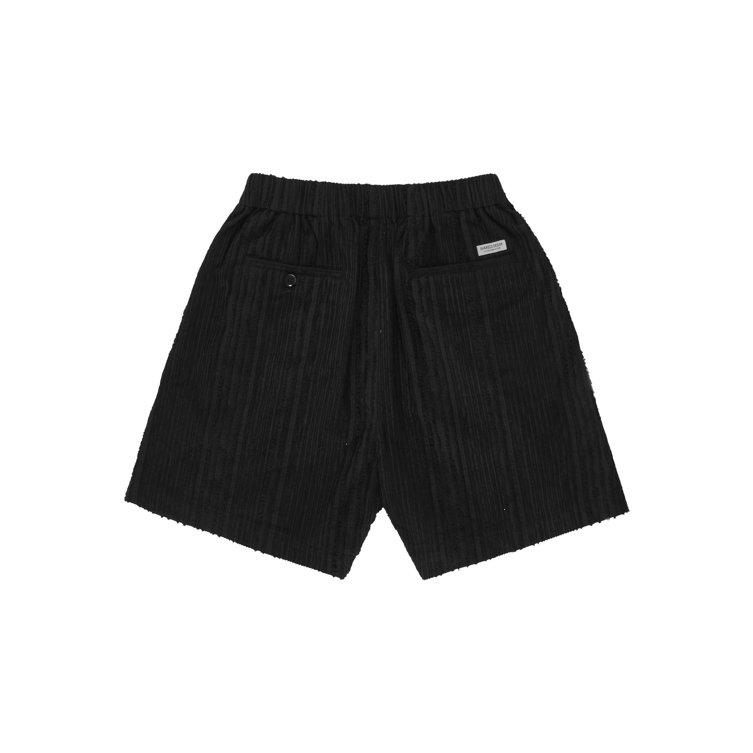 COTTON LINEN STRIPED SHORTS 條紋棉麻短褲 - SHARECO DESIGN