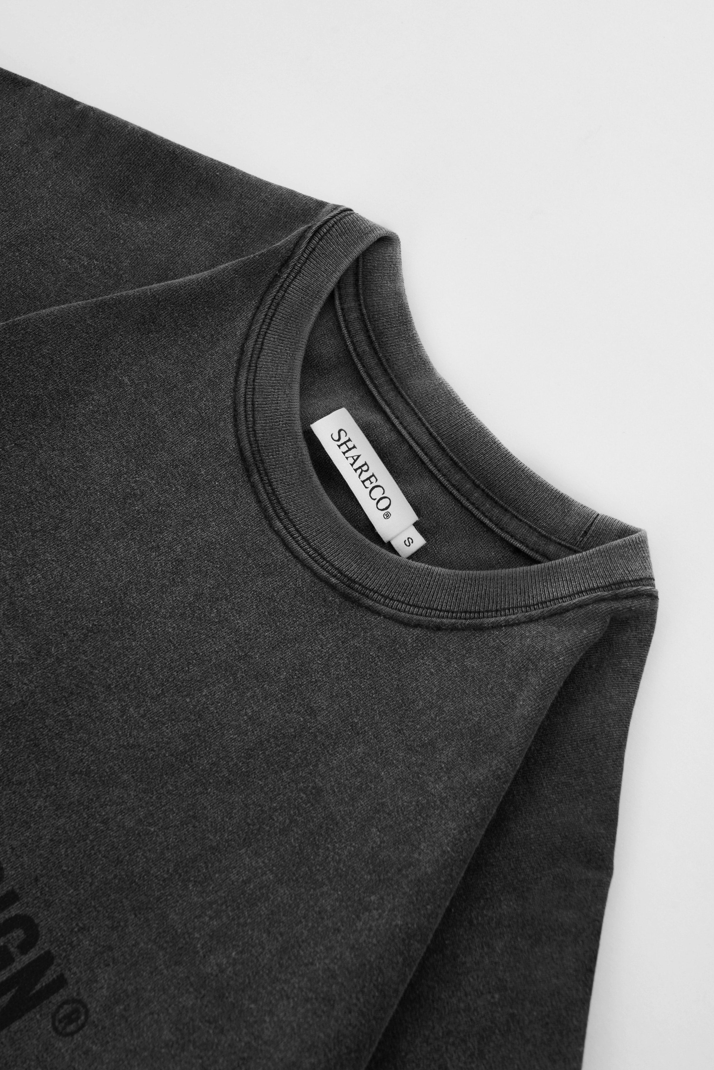 HEAVY WASHED LOGO TEE 水洗 LOGO 短 TEE (八月下旬依訂單順序出貨，現在下訂 優先寄出) - SHARECO DESIGN